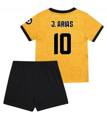Wolves Jhon Arias #10 Hjemmebanetrøje Børn 2025-26 Kortærmet (+ Korte bukser)
